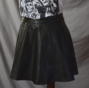 Faux Leather Skirt